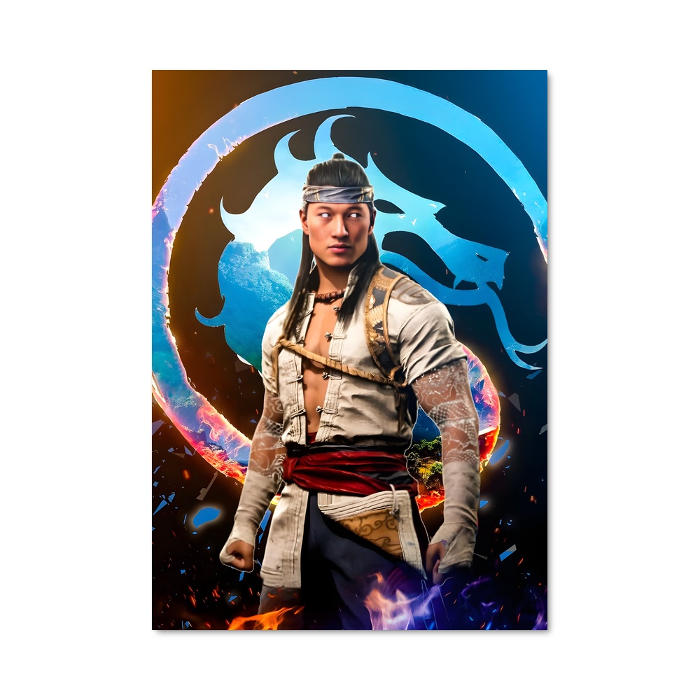 Poster Liu Kang: Dragon Fighter – affiche Mortal kombat
